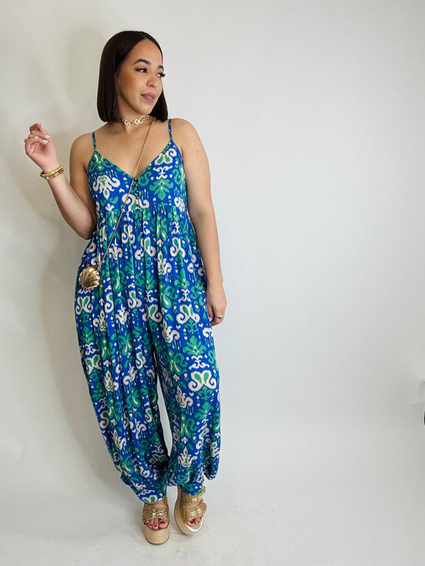 LAURA BLUE JUMPSUIT