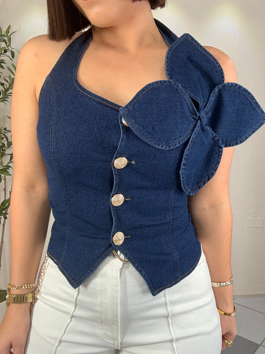 JULIETA DENIM TOP