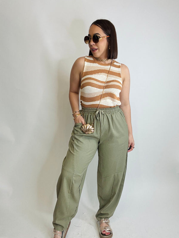 PAOLA TAUPE TOP
