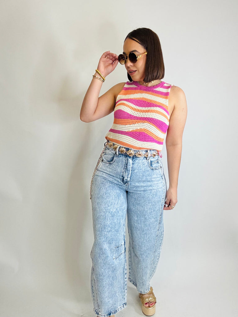 PAOLA” PINK TOP