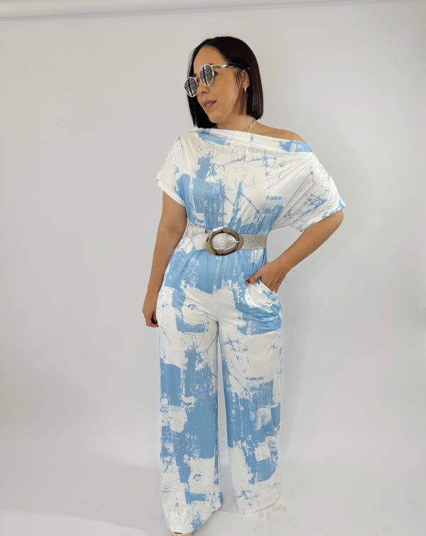 IVANNA BLUE JUMPSUIT
