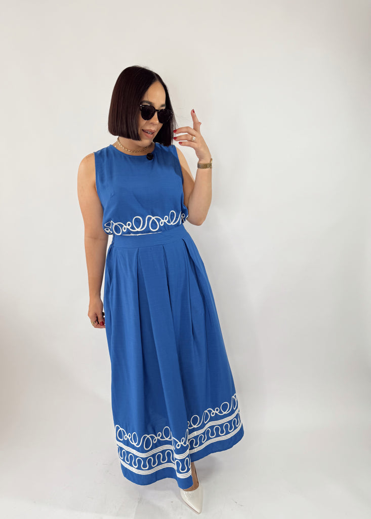 KAMILA BLUE SET SKIRT